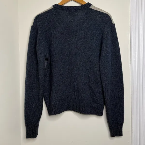 Vintage McGregor Wool Blend V Neck Argyle Sweater Women’s Sz XL (fits like Large - Image 4