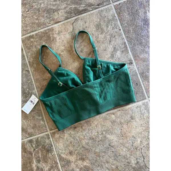 Aerie Seamless Ring Plunge Bralette Size Small - Image 7