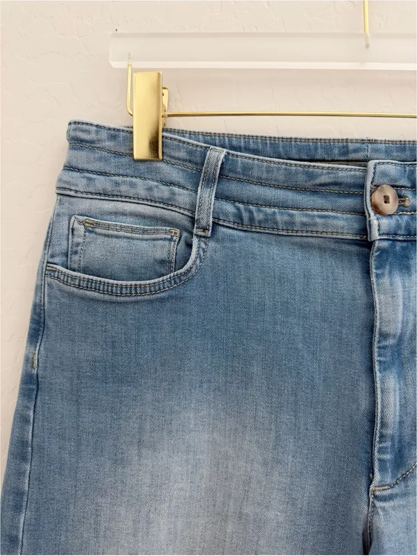 J. JILL High Rise Wide Leg Crop Jeans Size 14 - Image 5