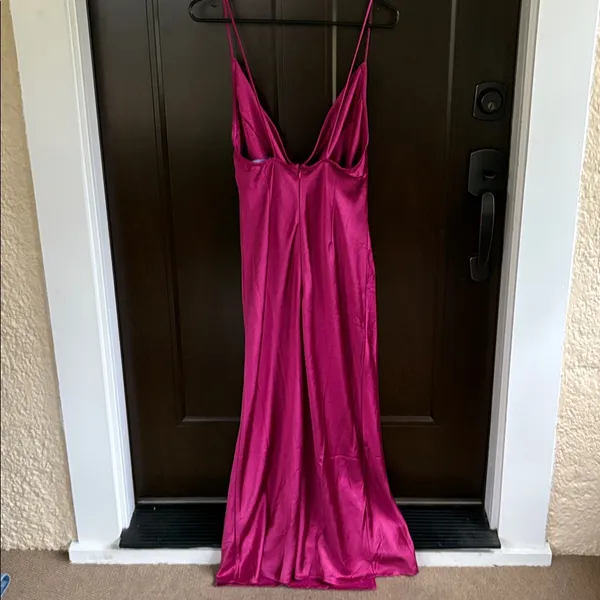 NWT Lioness Walk The Line Midi Dress Magenta Large - Image 14