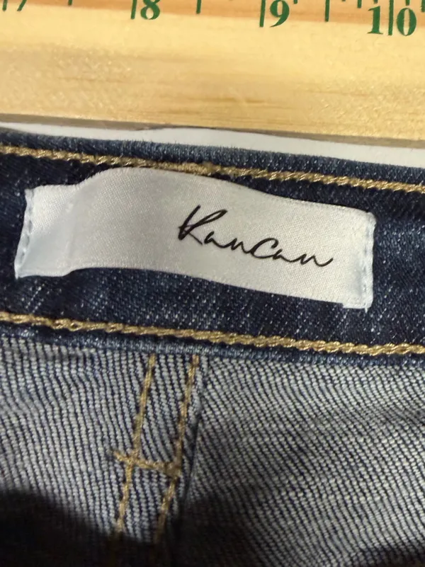 Kancan flare leg‎ distressed denim jeans Womens size 15/31 - Image 5