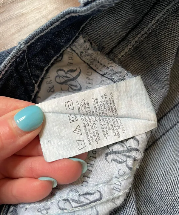Rock & Republic jeans distressed fading medium wash denim women’s size 10M - Image 13