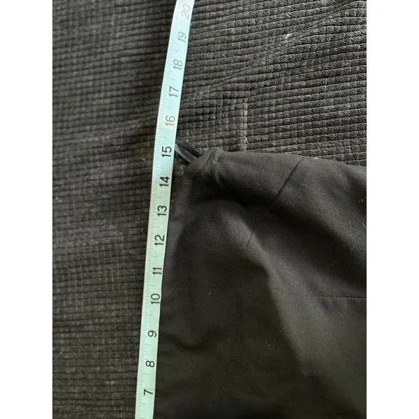 Express Black Embroidered Strapless Dress Size Medium Flare Zip Boning‎ - Image 10