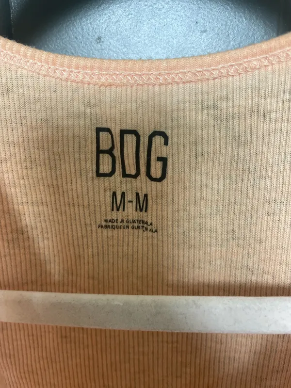 Urban Outfitters Orange Cropped Tank - Image 3