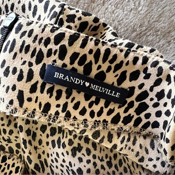 Brandy Melville Leopard Print Skirt - Image 6