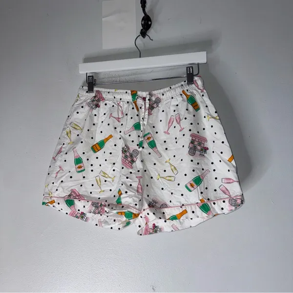 8 oak lane pajamas 2 Piece Shorts Long Sleeve Top‎ Campaign Print Cotton Medium - Image 5