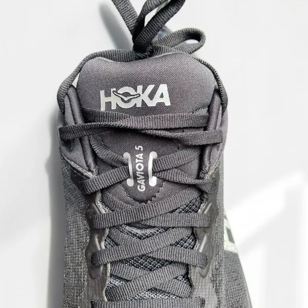 Hoka Gaviota 5 Wide Womens 11D Black White Stability Running Shoes 1134270 BWHT - Image 10