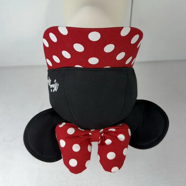 Walt‎ Disney World Parks Adult Baseball Hat Cap Minnie Mouse Ears Bow Polka Dot - Image 3