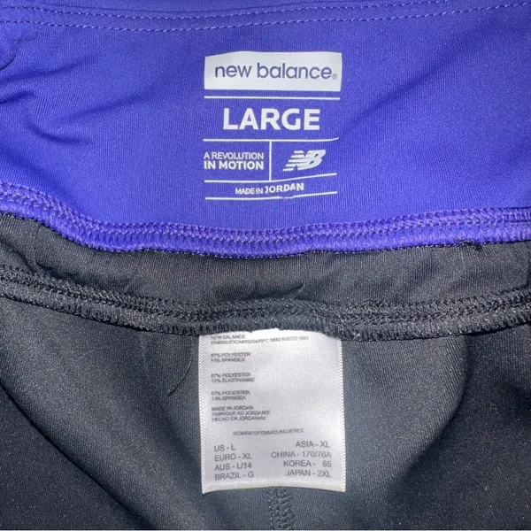 New Balance Lightning Dry Running Shorts Women’s Size Lg Purple Black 3.5in - Image 6