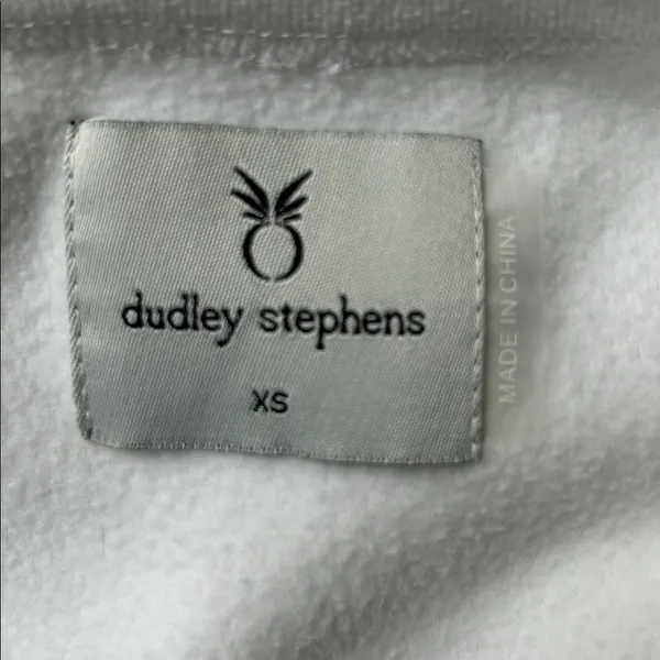 Dudley Stephens Highland Pocket Pouch White Terry Fleece Pullover Size XS - Image 10