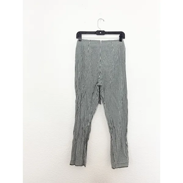 Free People West Side Tie Capri Pants Size 0 Green Gingham Retro Pinup Vintage - Image 13
