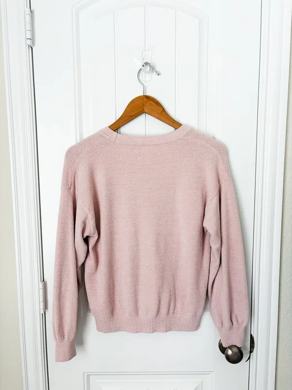 Barefoot Dreams Cozy Chic Lite Pink Cardigan Size XS - Image 2