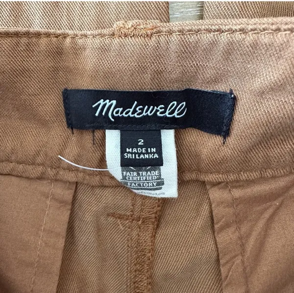 Madewell Harlow Wide Leg Pants Brown - Image 4