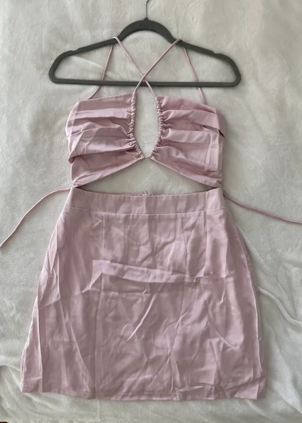 Beginning Boutique Nitsan Dress Pink - Image 4