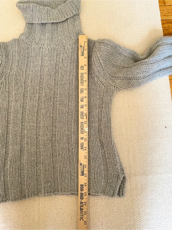 VTG Abercrombie & Fitch Merino Wool Sweater Size M Hong Kong Y2K Chunky Knit - Image 6