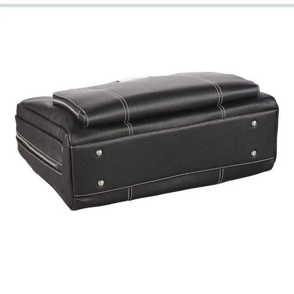 Taupe Laptop Bag with Sophisticated Design - Image 16