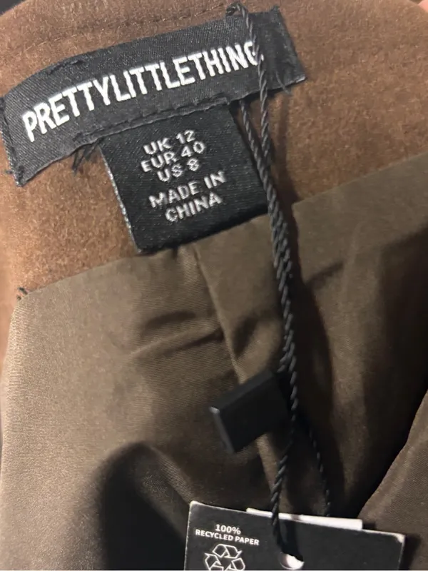 Prettylittle Thing Brown Shorts Size 8 - Image 5