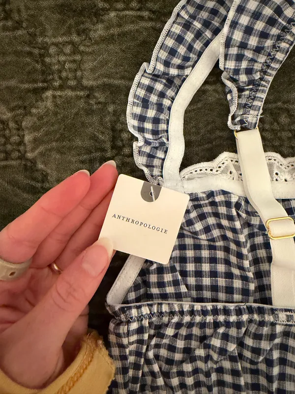 Anthropologie Gingham Bra - Image 4