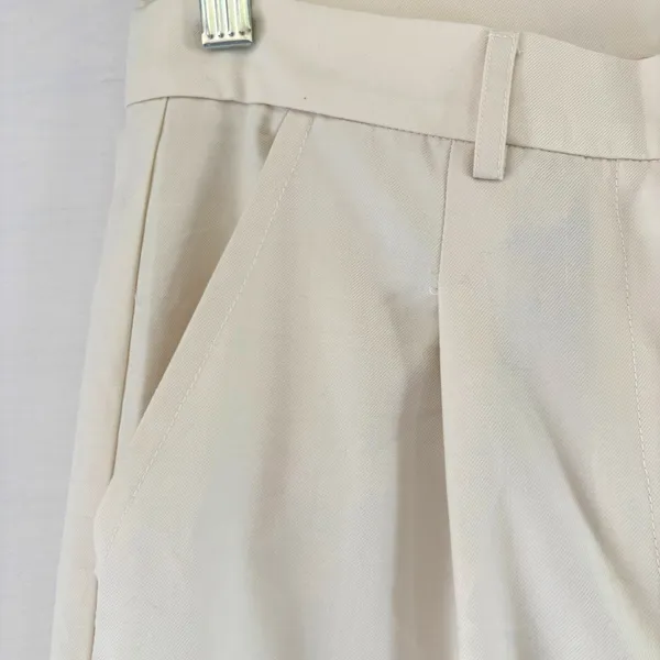 Ronny Kobo Tornby Cream Ivory Wide Leg‎ Pleated High Waisted Trousers XS NWT - Image 6
