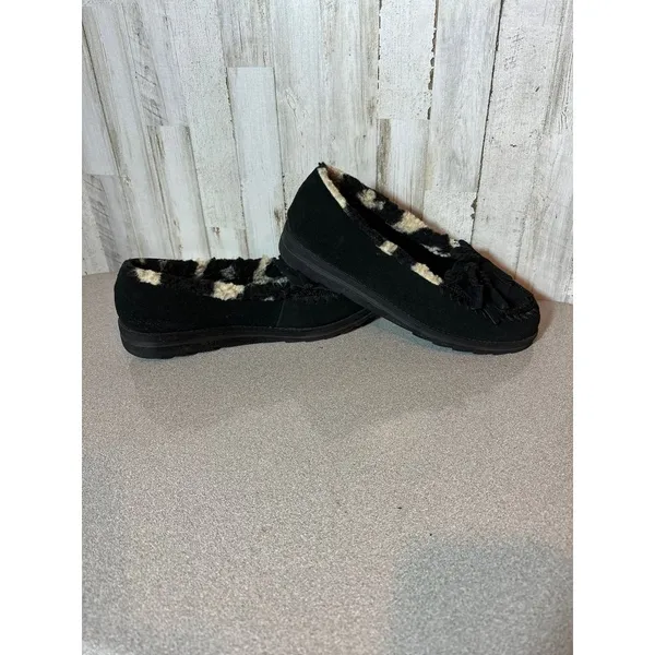 Womens Muk Luks Size 9.5 Flats Suede‎ Upper Moccasins - Image 4