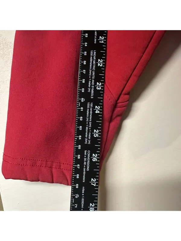 L.L. Bean Women’s Large Red Jacket Colorblock Fleece Lined Outdoor Hiking Cabin - Image 4