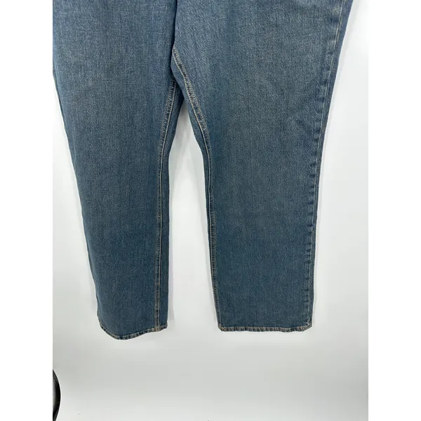BDG Urban Outfitters‎ Straight Leg Jeans 34W Raw Waist Y2K Vintage Wash - Image 5