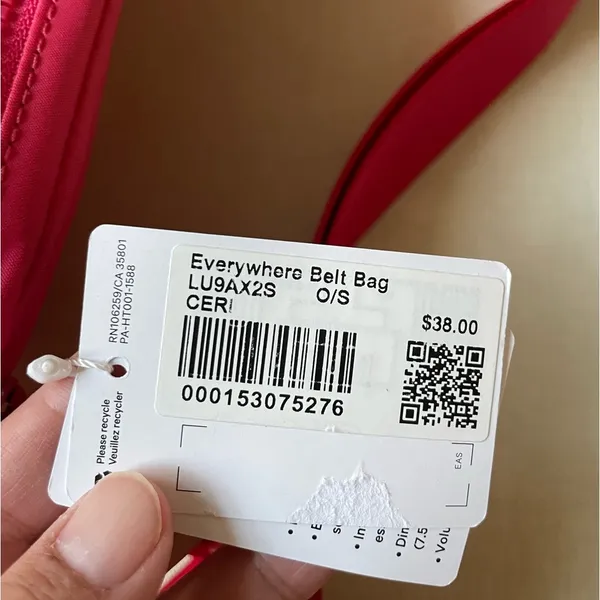 Lululemon Everywhere Belt Bag 1L - Cherry Mist - Image 6