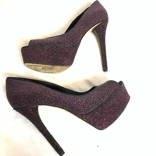 Brian‎ Atwood glitter bambola heels - Image 6