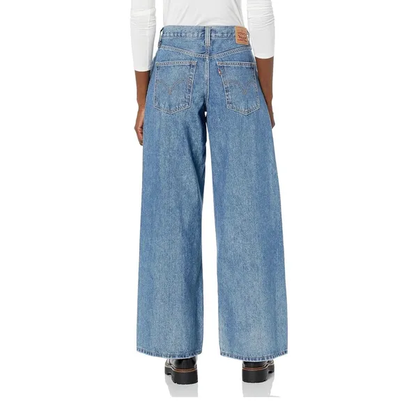 NWT Levi's 94 Baggy Wide Leg Jeans‎ Women's Size 28 Mid Rise 100% Cotton - Image 2