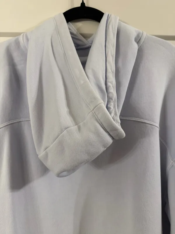 Aerie Eyelet Blue Oversized Hoodie - Image 10
