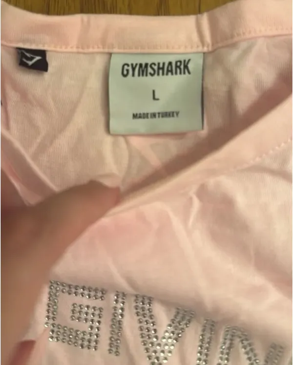New Gymshark ITS GIVING GYM BABY T-SHIRT Pink Women’s Size Large - Image 3