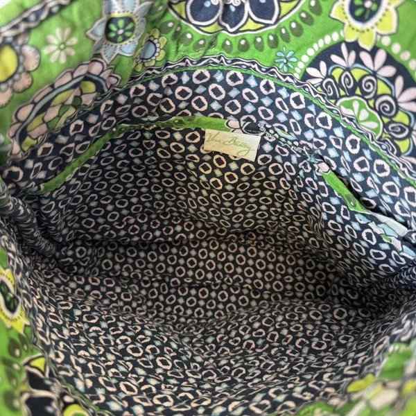 Vera Bradley Green Medallion Quilted Tote Bag + Coin Pouch Boho Y2K‎ - Image 8