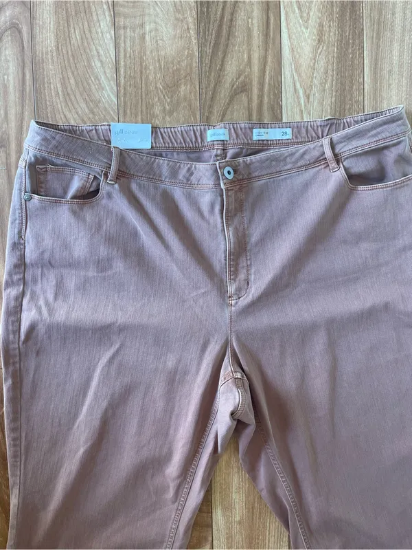 J. Jill Denim Light Auburn Cropped High Rise Jeans Size 28 retro boho new - Image 5