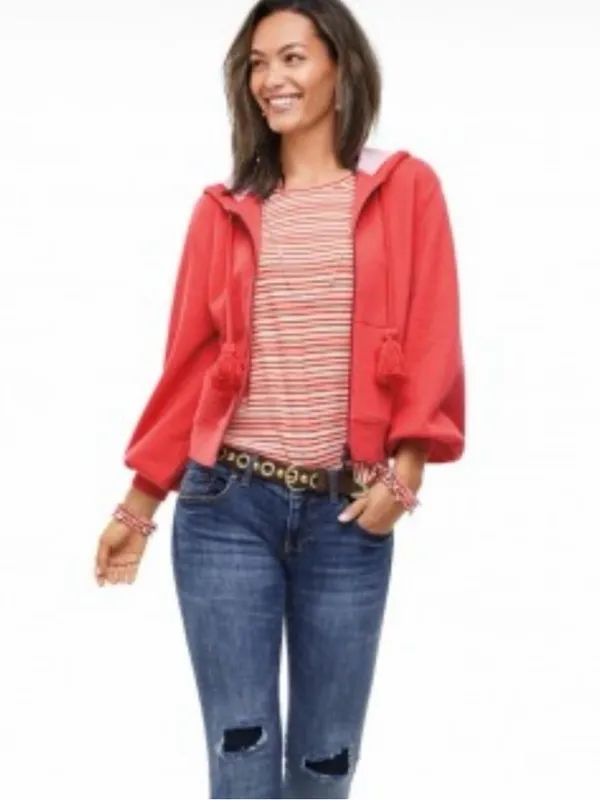 CAbi Deluxe Full Zip Hoodie Style 5657 Size S - Image 16