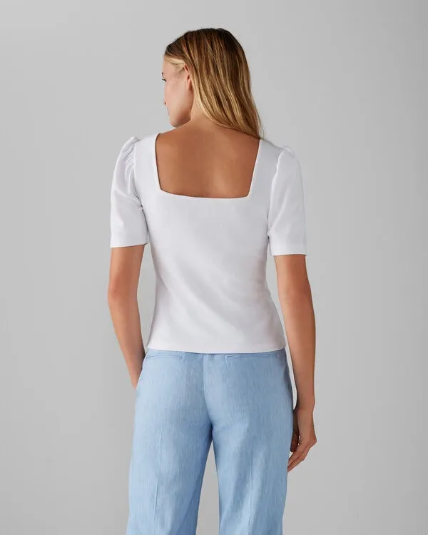 Club Monaco Puff Sleeve Top - Image 2