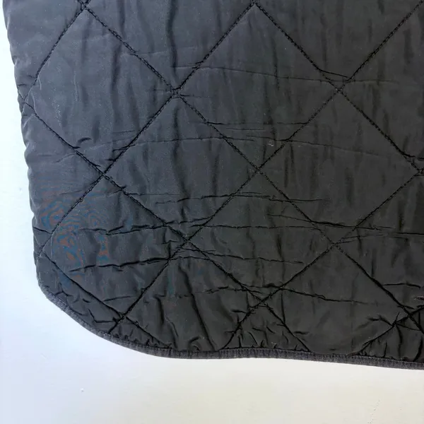 J.Crew‎ Mercantile Quilted Puffer Vest Black Mock Neck Full Zip Preppy Size M - Image 5