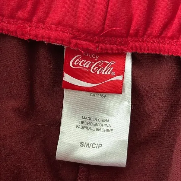 Coca-Cola silky soft sweatpants. Size Small. Drawstring waist. Pockets at waist. - Image 3