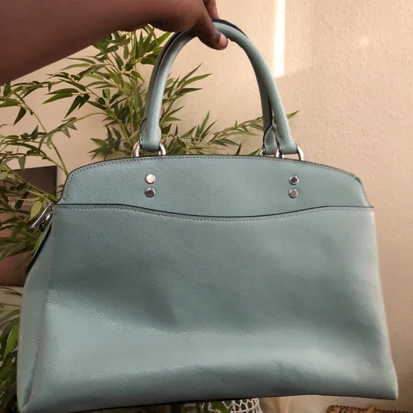 Coach Lillie Carryall Light Pastel Blue Satchel Hand bag Purse A2223 - 91493 - Image 3