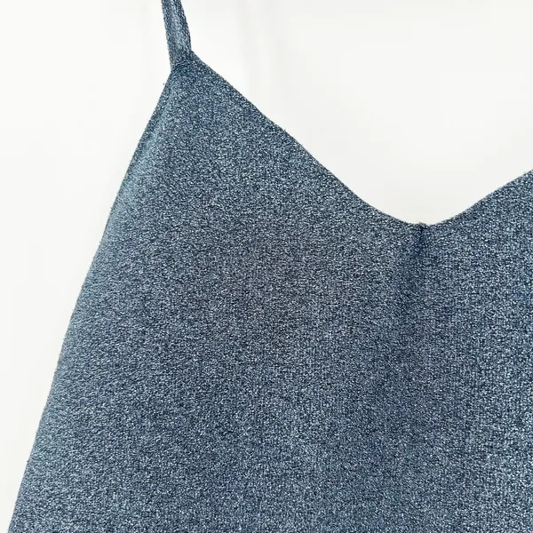 Zara Trafaluc Womens Going Out Party Metallic Glittery Cami‎ Mini Dress Size M - Image 3