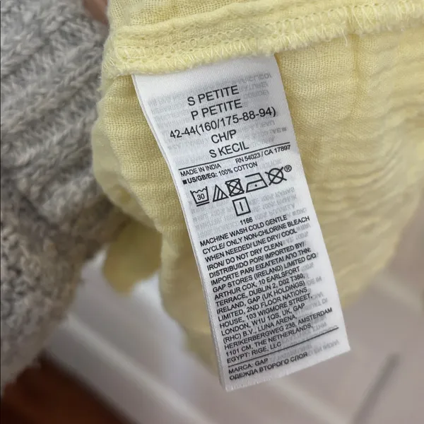 Butter Yellow Sleeveless Gauze Dress by Gap - Image 3