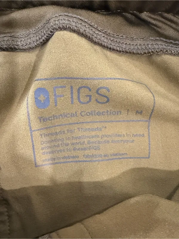 Women’s FIGS Martini Olive Yola HR Scrub Pants - Image 4