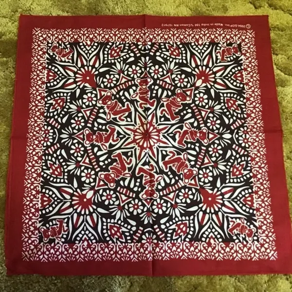 Grateful Dead Red floral dancing bears NWT bandana - Image 2