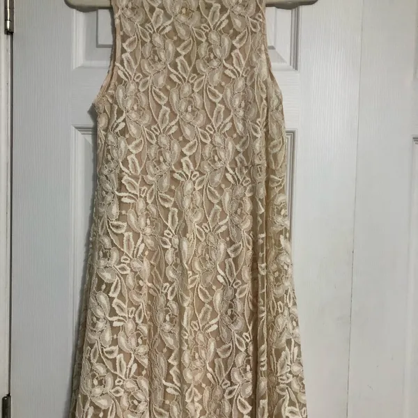 Free People Miles Of lace fit & flare‎ skater dress women’s size small petite. - Image 6