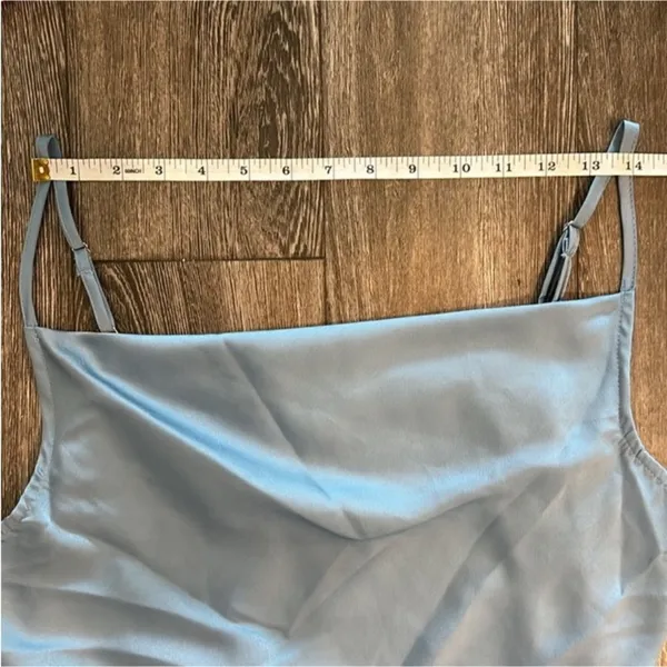 1•State blue tank top with adjustable strings at bottom of both sides (NWT) - Image 8