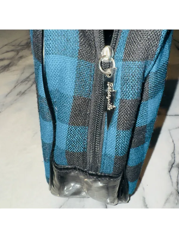 NWT Y2K Betsy Johnson Blue Plaid Bowler Handbag Bag Satchel Rockabilly Pin Up - Image 6