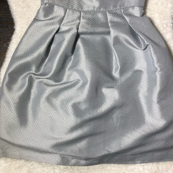 BCBG Max Azria Silver Gray Strapless Dress - Image 3