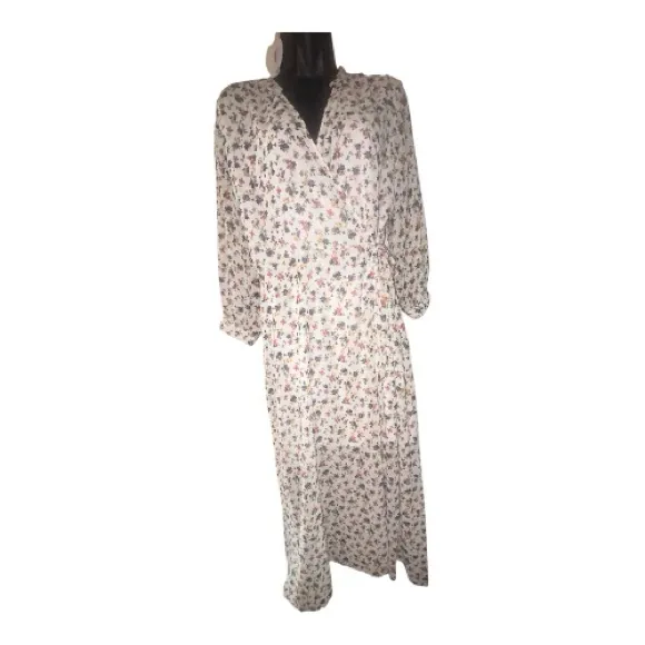 Lush Multicolor Floral Dress large wrap dress - Image 2