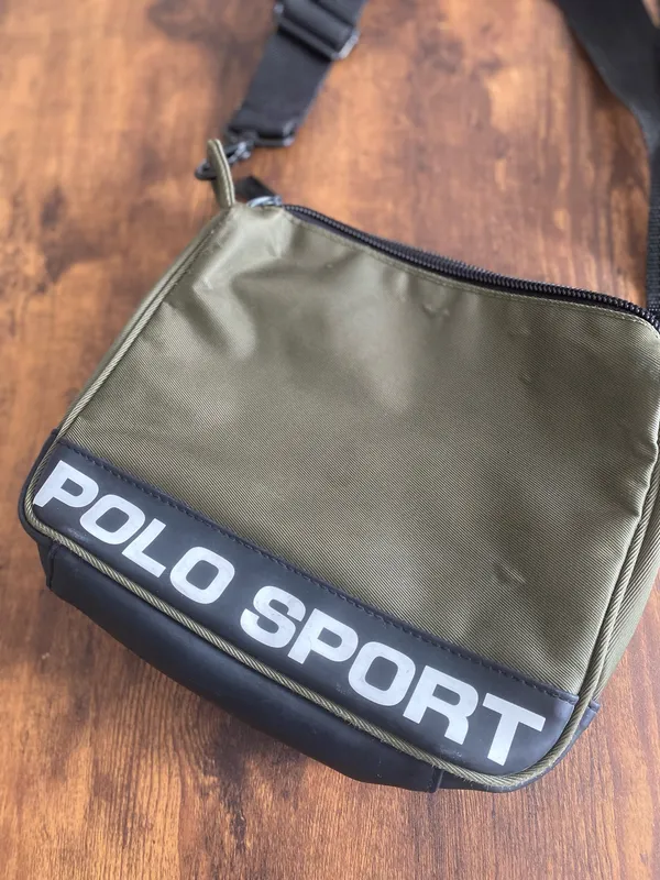 Polo by Ralph Lauren Olive & Black Polo Sport Crossbody Messenger - Image 3