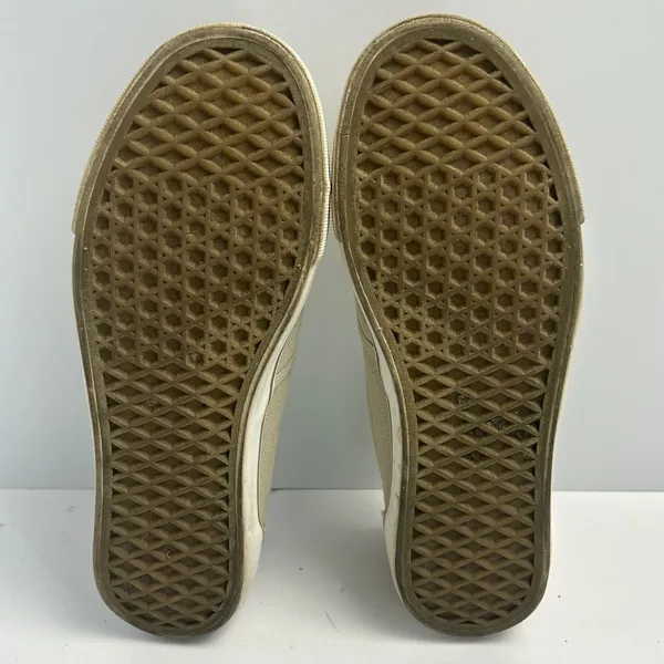 Natural‎ Reflections Womens Beige Canvas Slip On Sneakers SC-0404-VABK Size 7.5 - Image 5