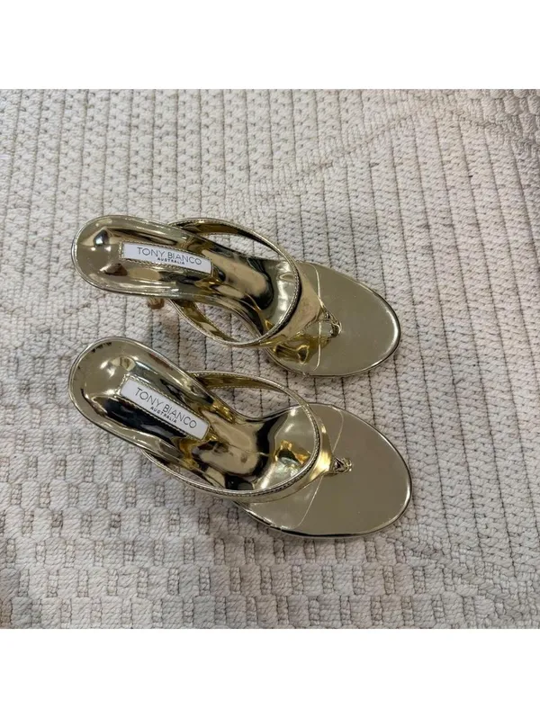 Tony Bianco Dynasty Heels in Gold - Image 2